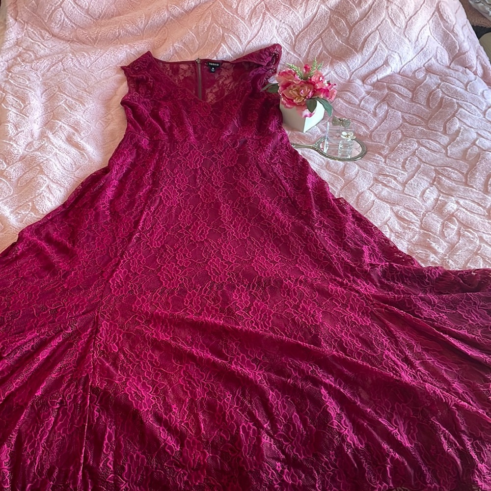 Torrid Lace High-Low dress